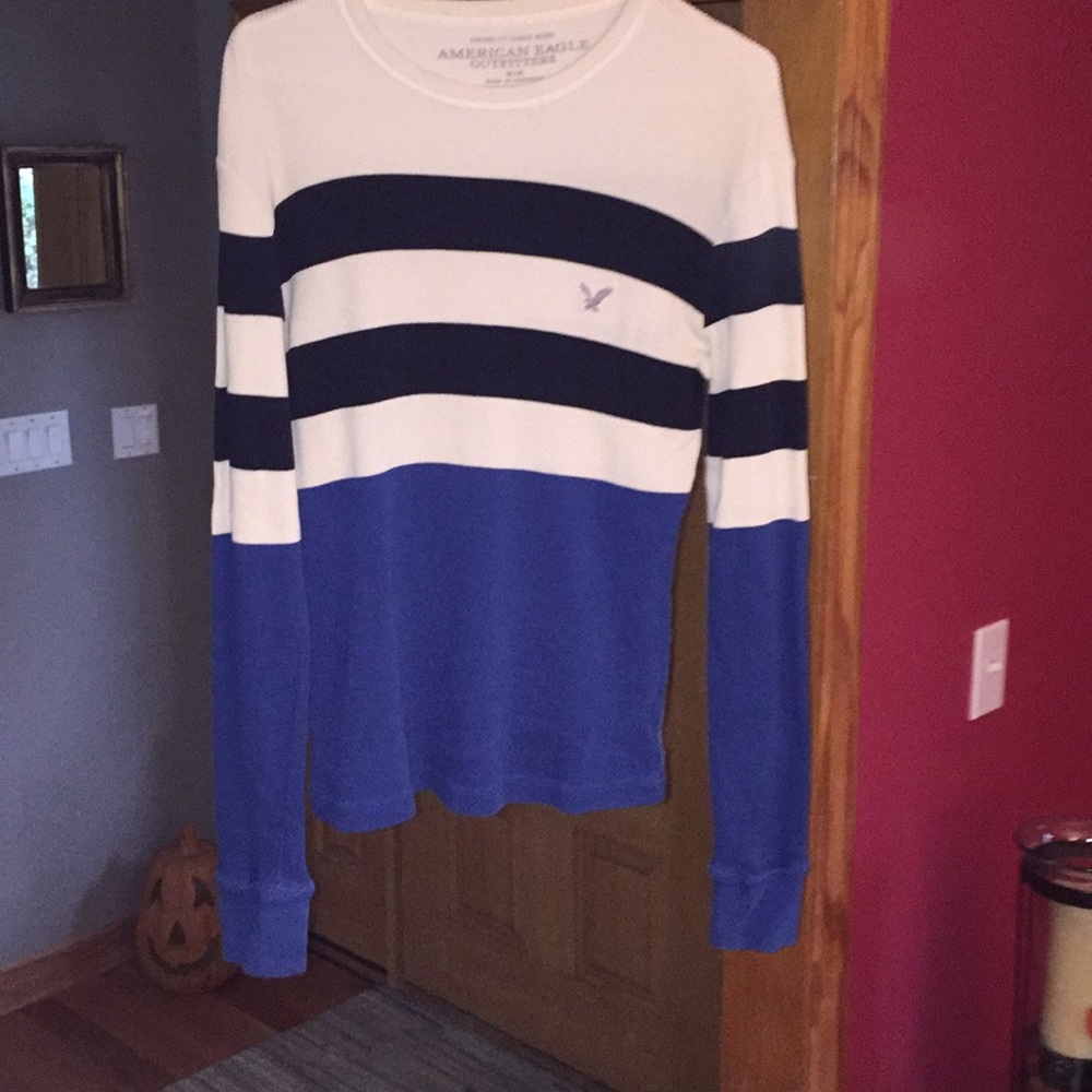 American Eagle Striped Long Sleeve